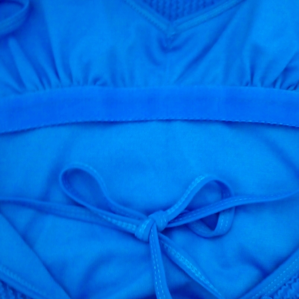 πNWT Swimsuit One Piece Push-Up Pads, Stretchable, Crinkle Design, Adjustable - Picture 7 of 10